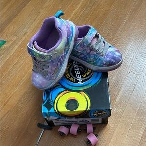 Heelys Kids' Galaxy Purple and Blue Sneakers